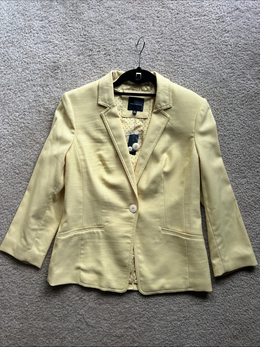 The Limited Butter Yellow Blazer - Size Medium - New With Tags